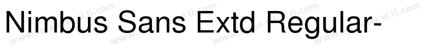 Nimbus Sans Extd Regular字体转换
